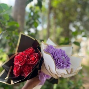 Ribbon Roses Bouquet