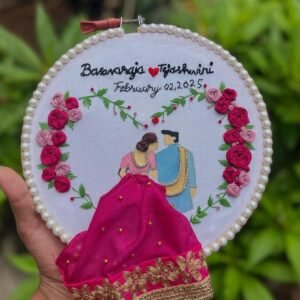 Personalized Embroidery Hoop Art